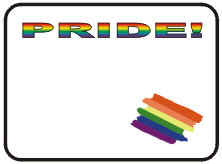 Rainbow "PRIDE!" Mousepad