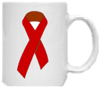 Red Ribbon AIDS Mug