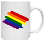 Rainbow Brush Stroke Mug